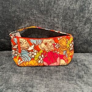 Floral Quilted Wristlet Bag in Multicolor